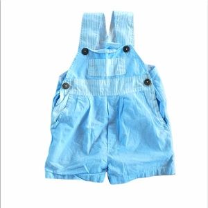 Frumpy rumps seersucker overall romper